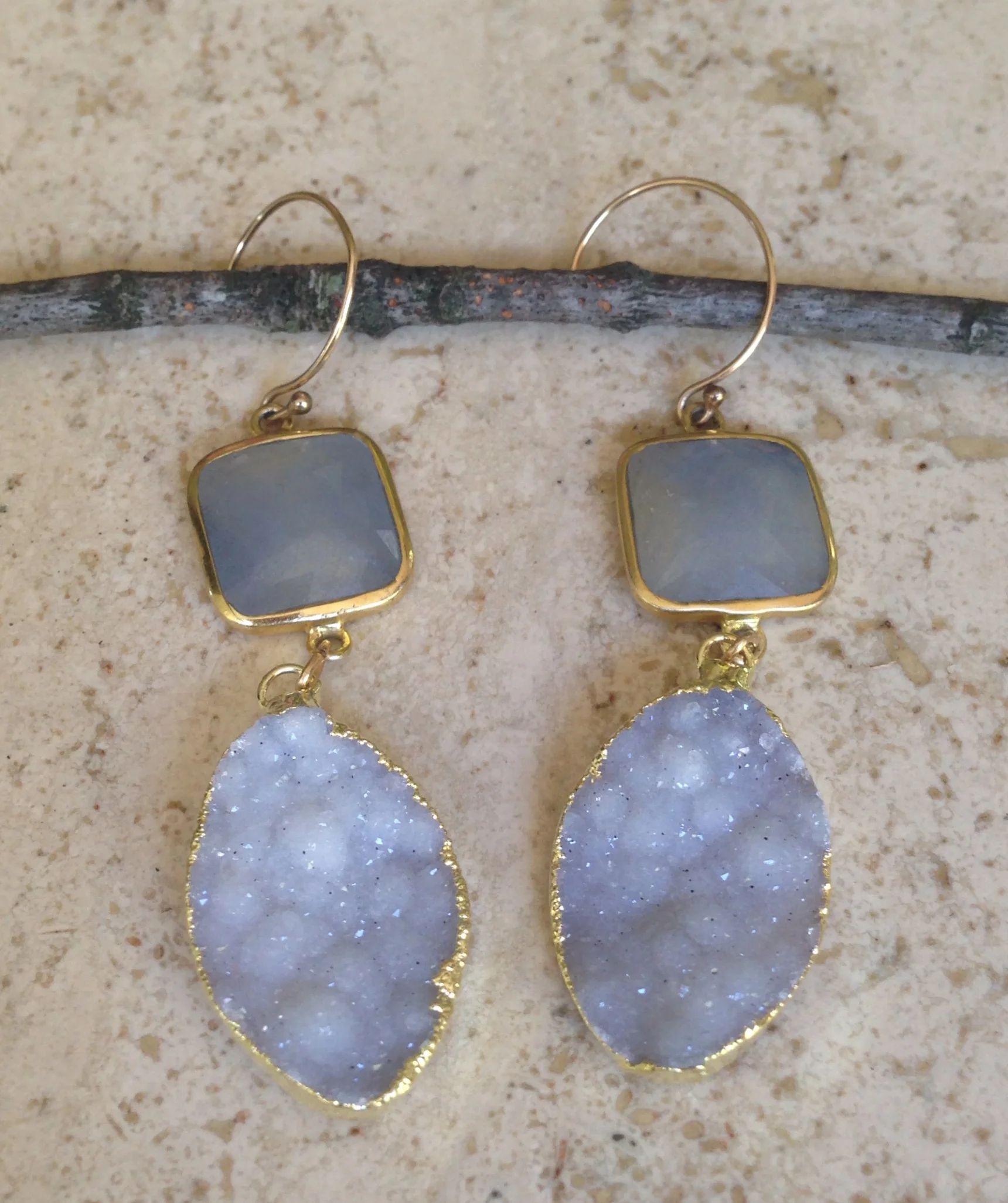 Sapphire & Druzy