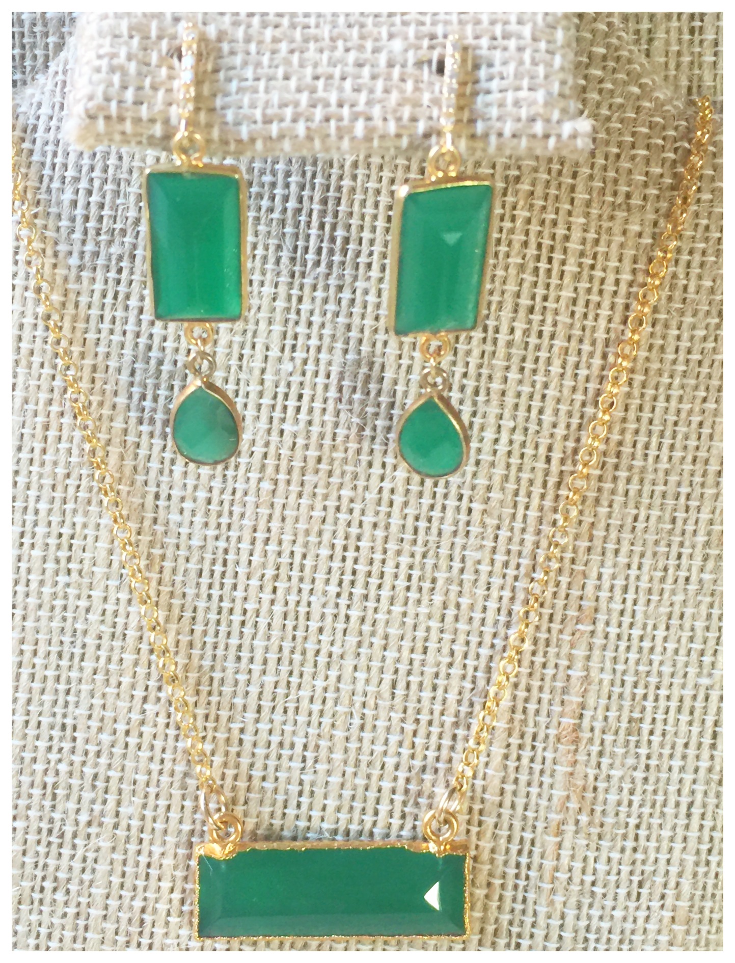 Green onyx set