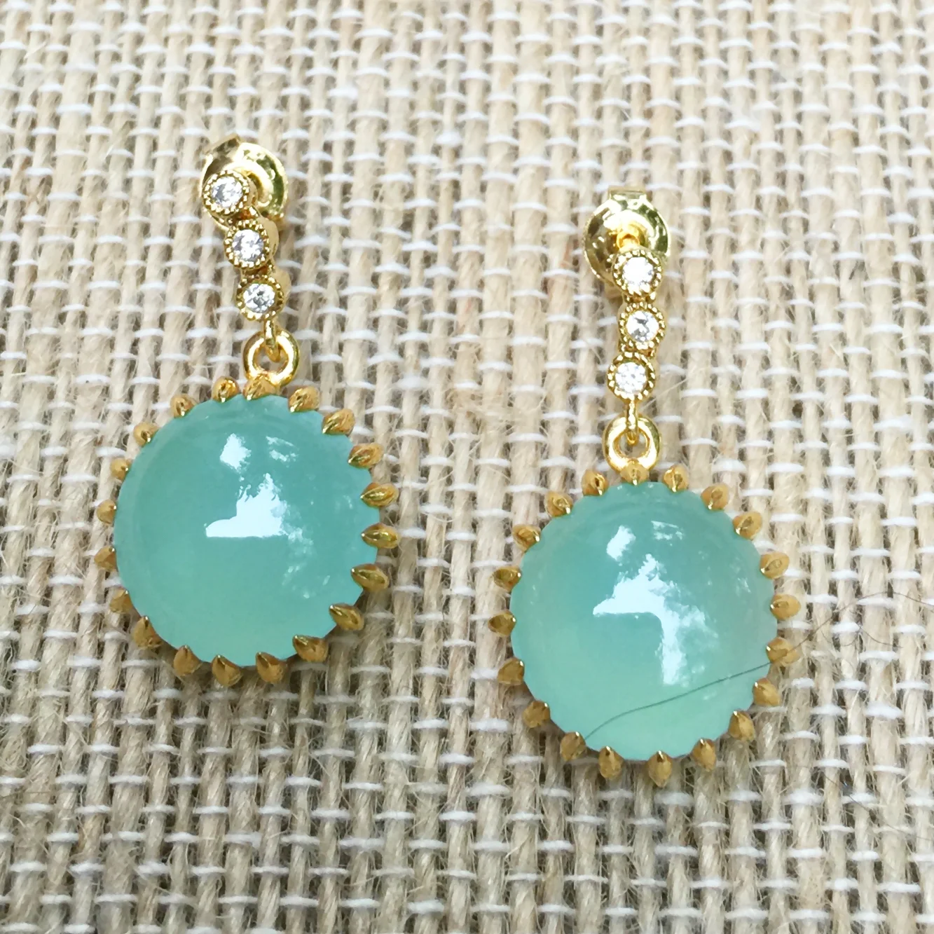 Aqua Chalcedony Rounds