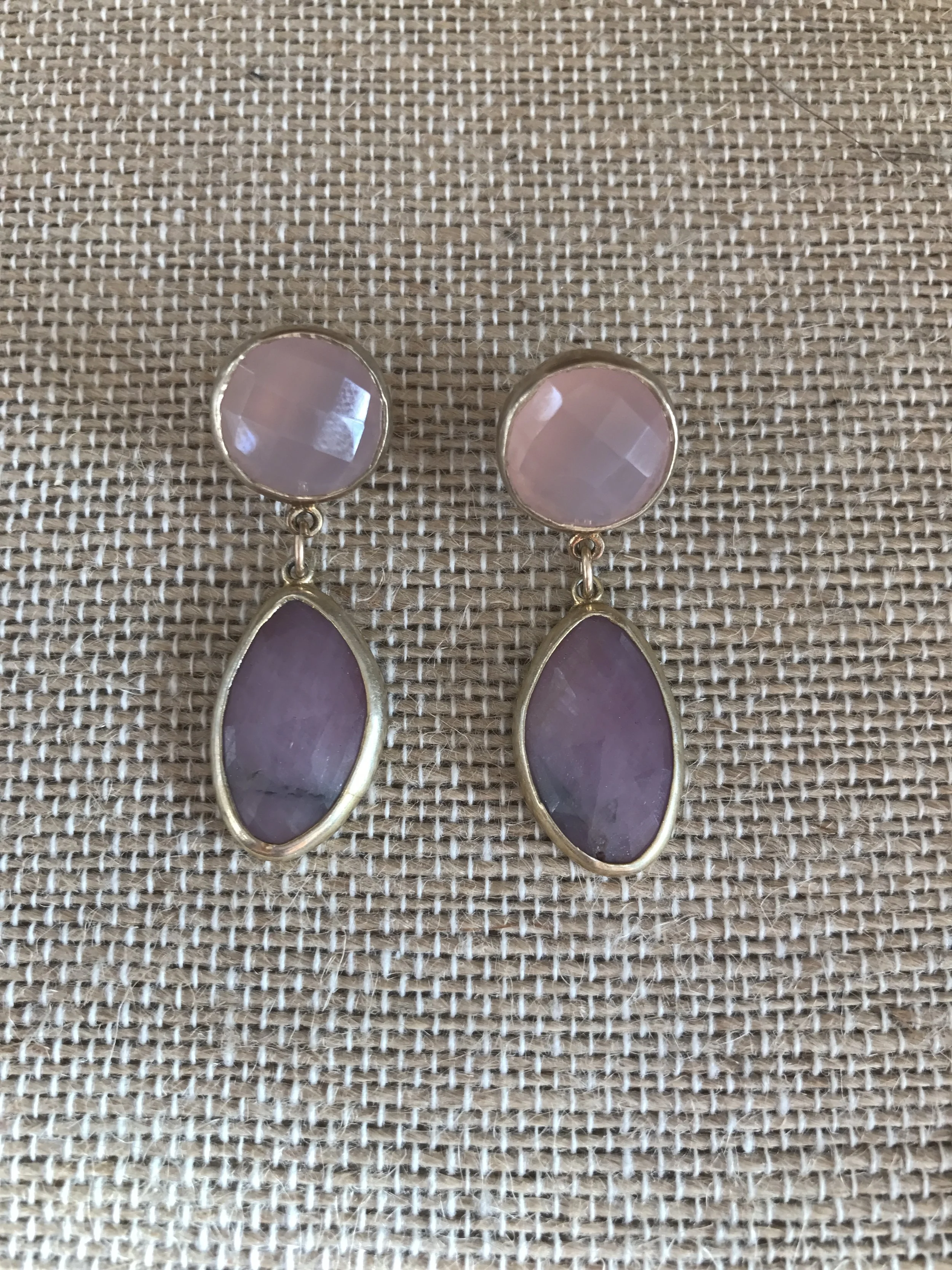 Pink Chalcedony with Pink Sapphire