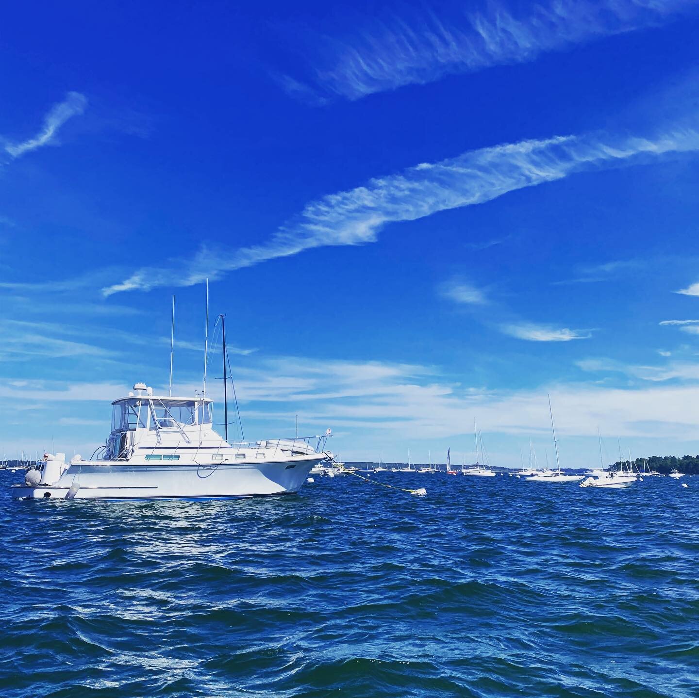 Nothing but smiles on the ocean. We loved the views, salty air and even the bumpy waves. So grateful to our friends who share the Maine #boatlife with us. Great way to celebrate the holiday weekend!