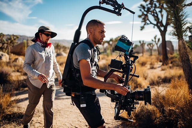 It was great to assist @sethhaley with the rig he was flying on this shoot. A @reddigitalcinema Helium with anamorphic glass and a @djiglobal Ronin 2 gimbal. He&rsquo;s a very physical DOP and it was my job to make sure he stayed out of the weeds! Th