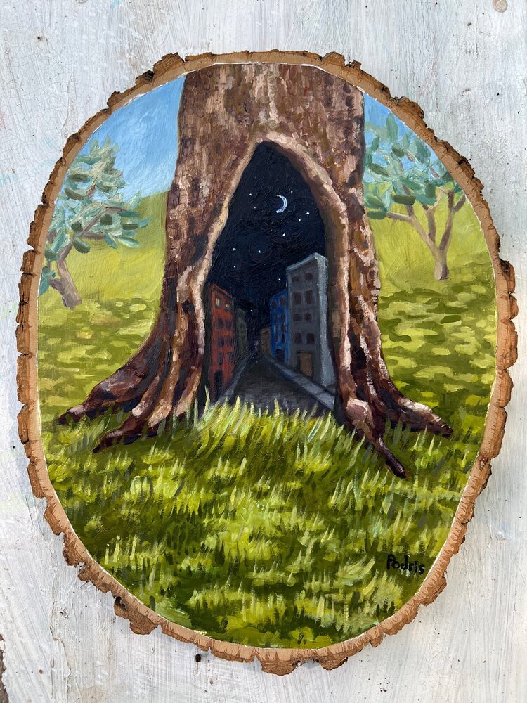 Drawing Trees workshop for kids and caregivers