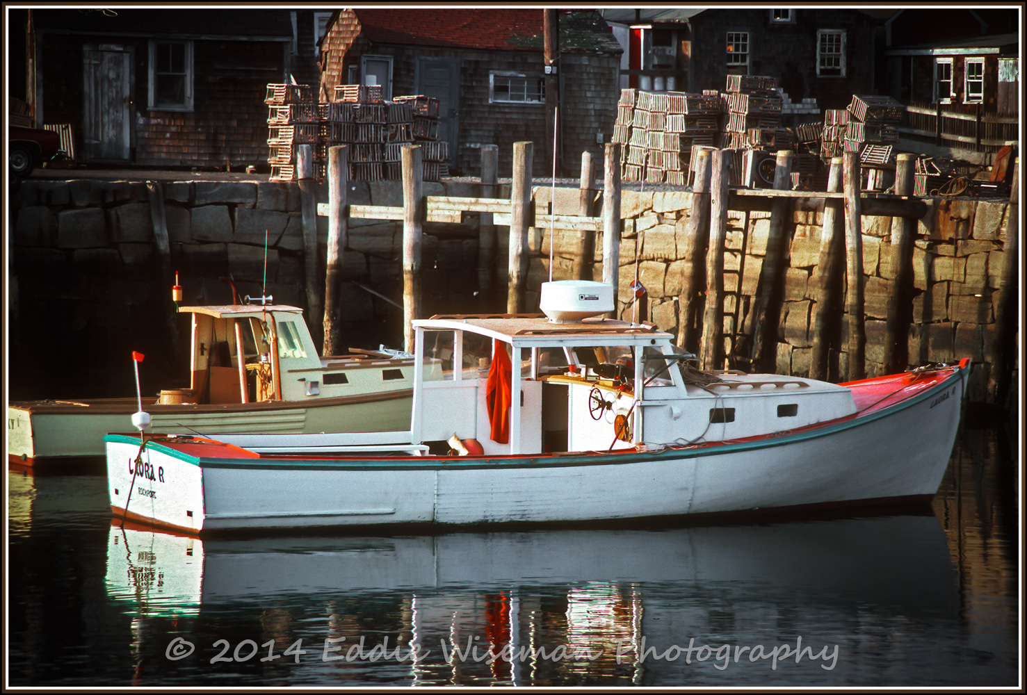 Fishing Boat Moored-Rockport, MA