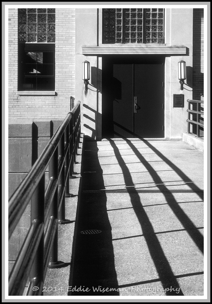 McDowell Dam Walkway, Peterboro,NH (monochrome)