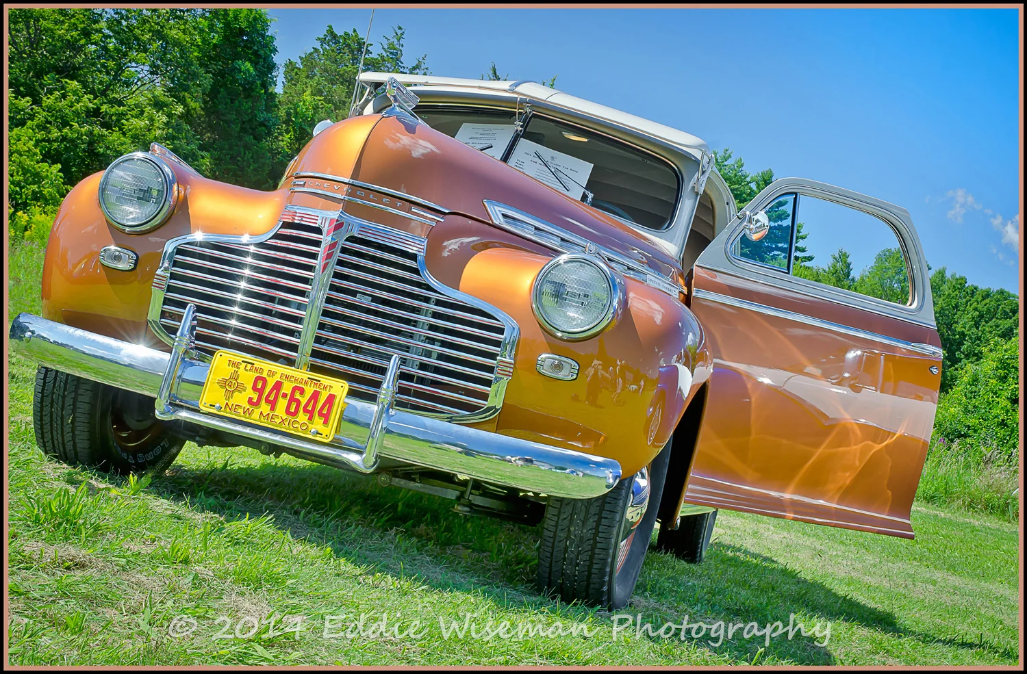 Late 40's Chevy in Gorgeous Gold