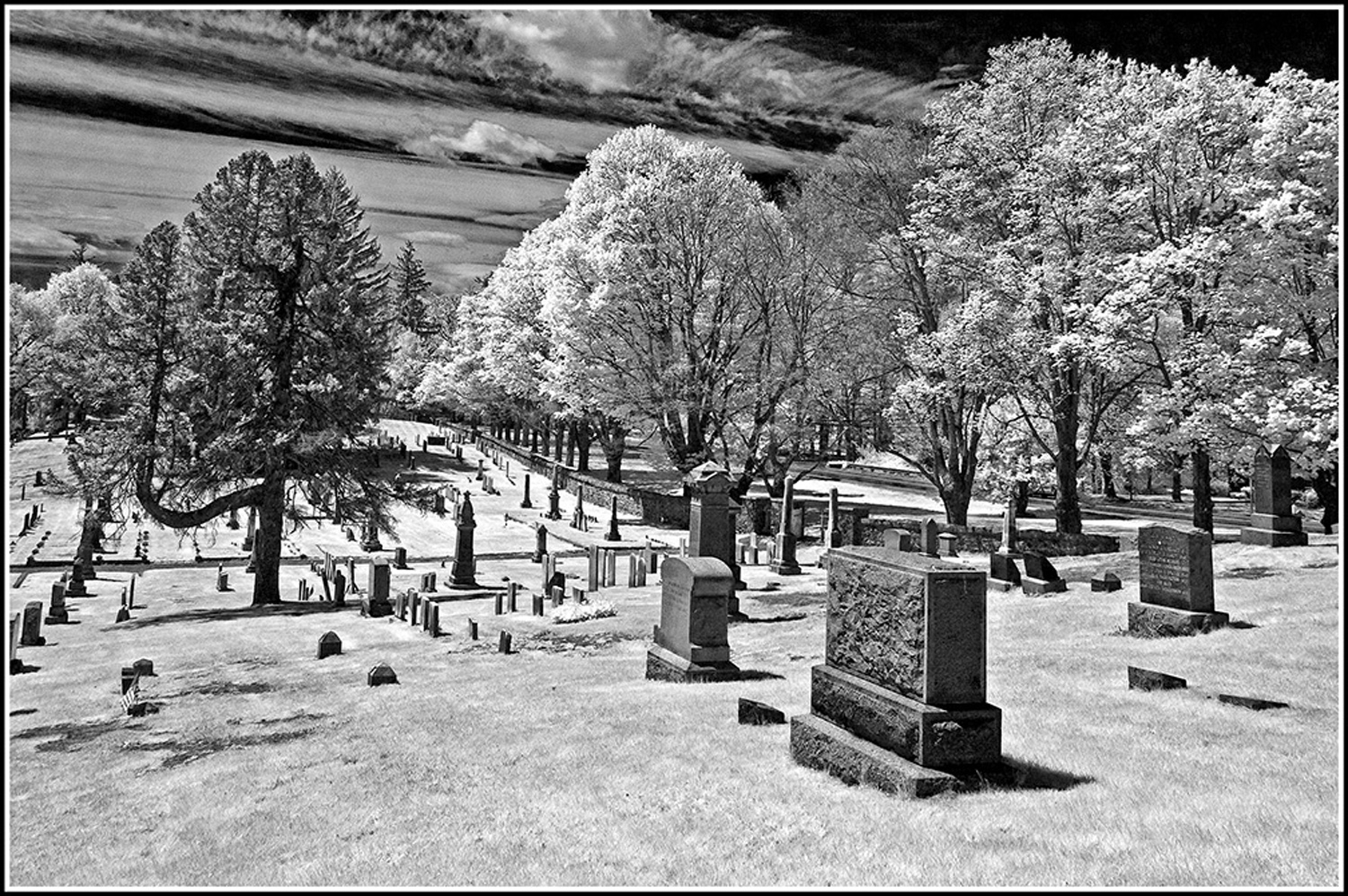 West Parish Cemetery #1 (infrared monochrome)