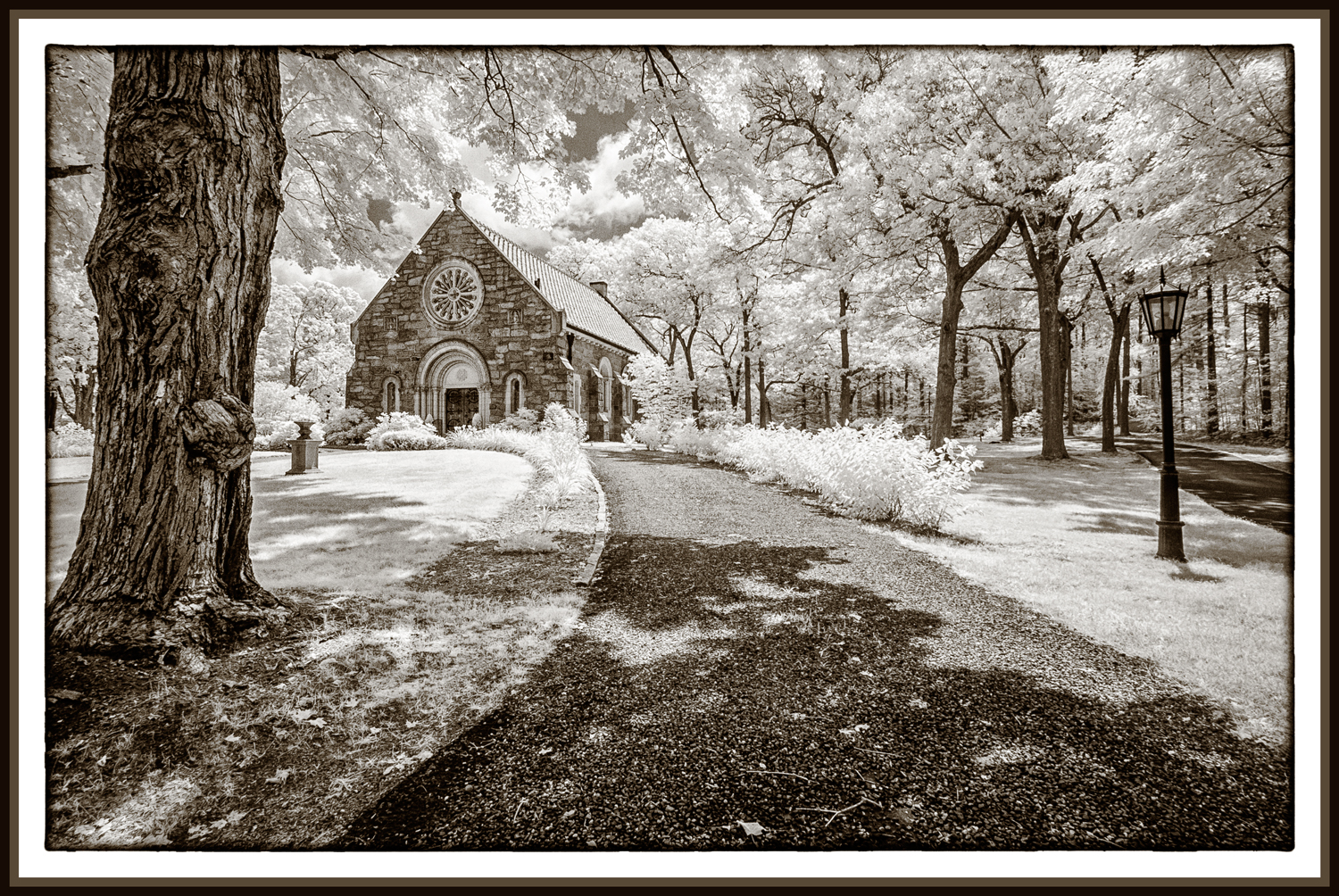 West Parish Chapel, Andover, MA (infrared sepiatone)