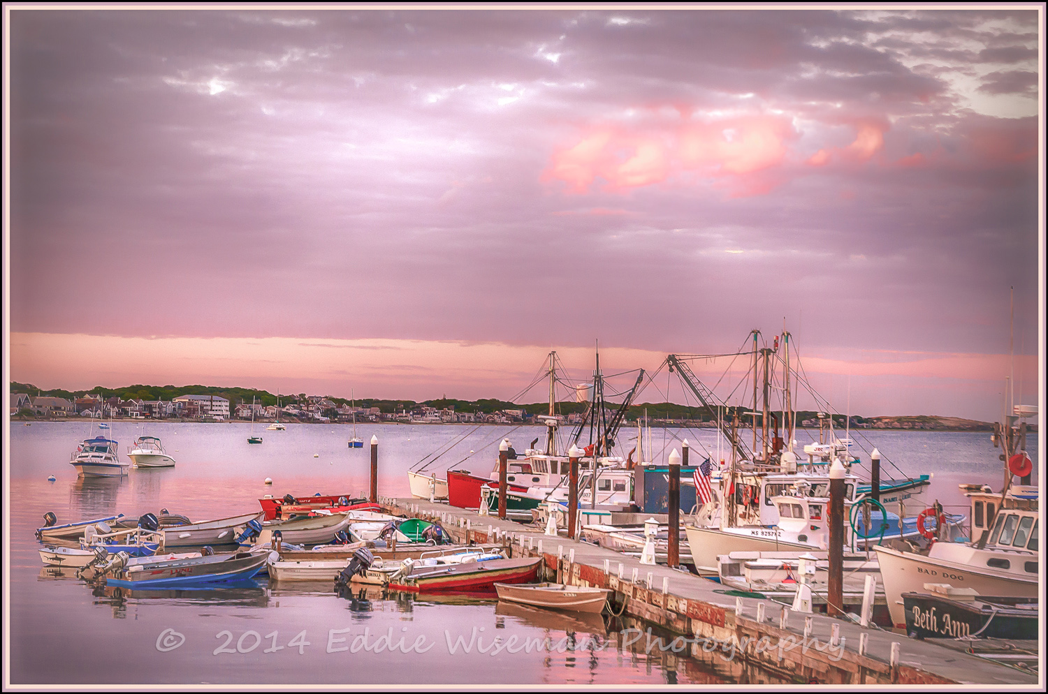 Provincetown Dusk #3, Cape Cod MA (modified color))