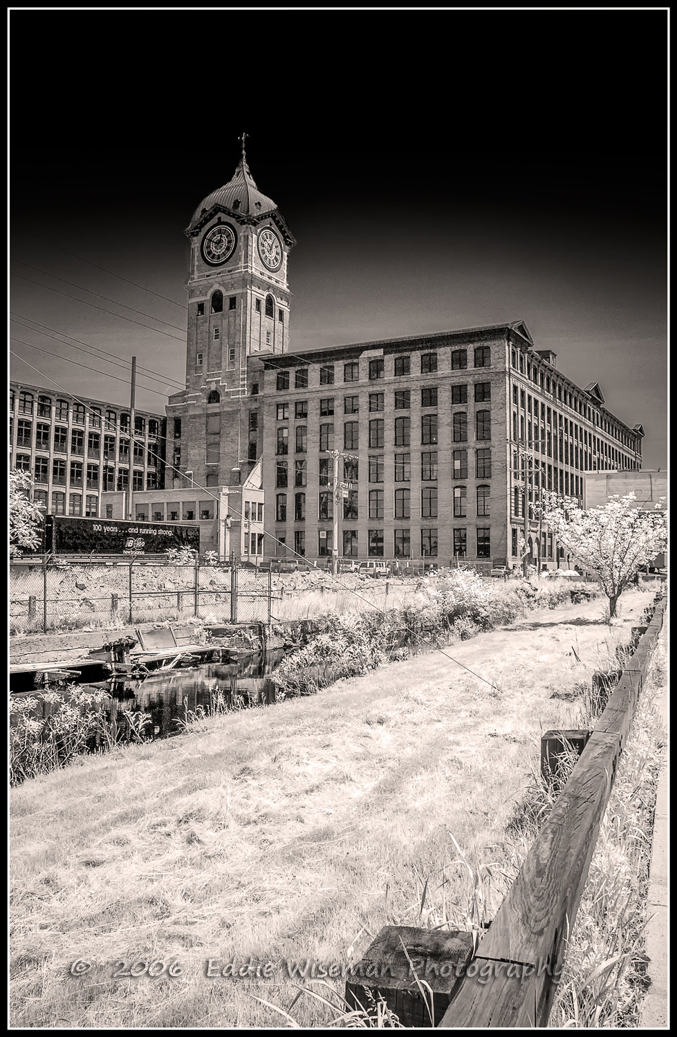 LAWRENCE CLOCKTOWER, Lawrence, MA(infrared) circa 2006 st