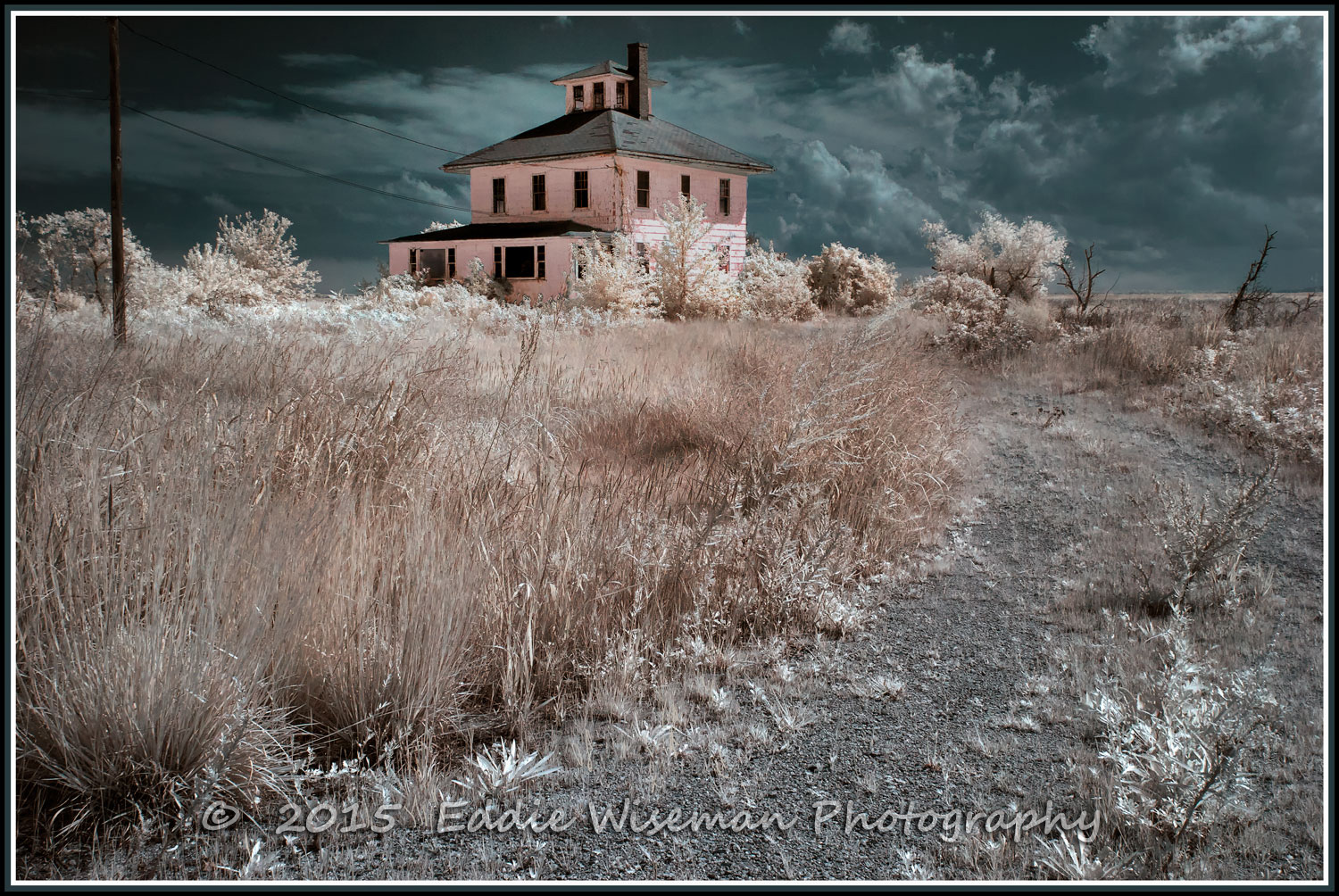 The "PINK HOUSE", NEWBURY, MA 2016-FAUX Color Infrared