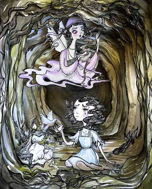 Grimm Fairytale Cinderella Shadow Box