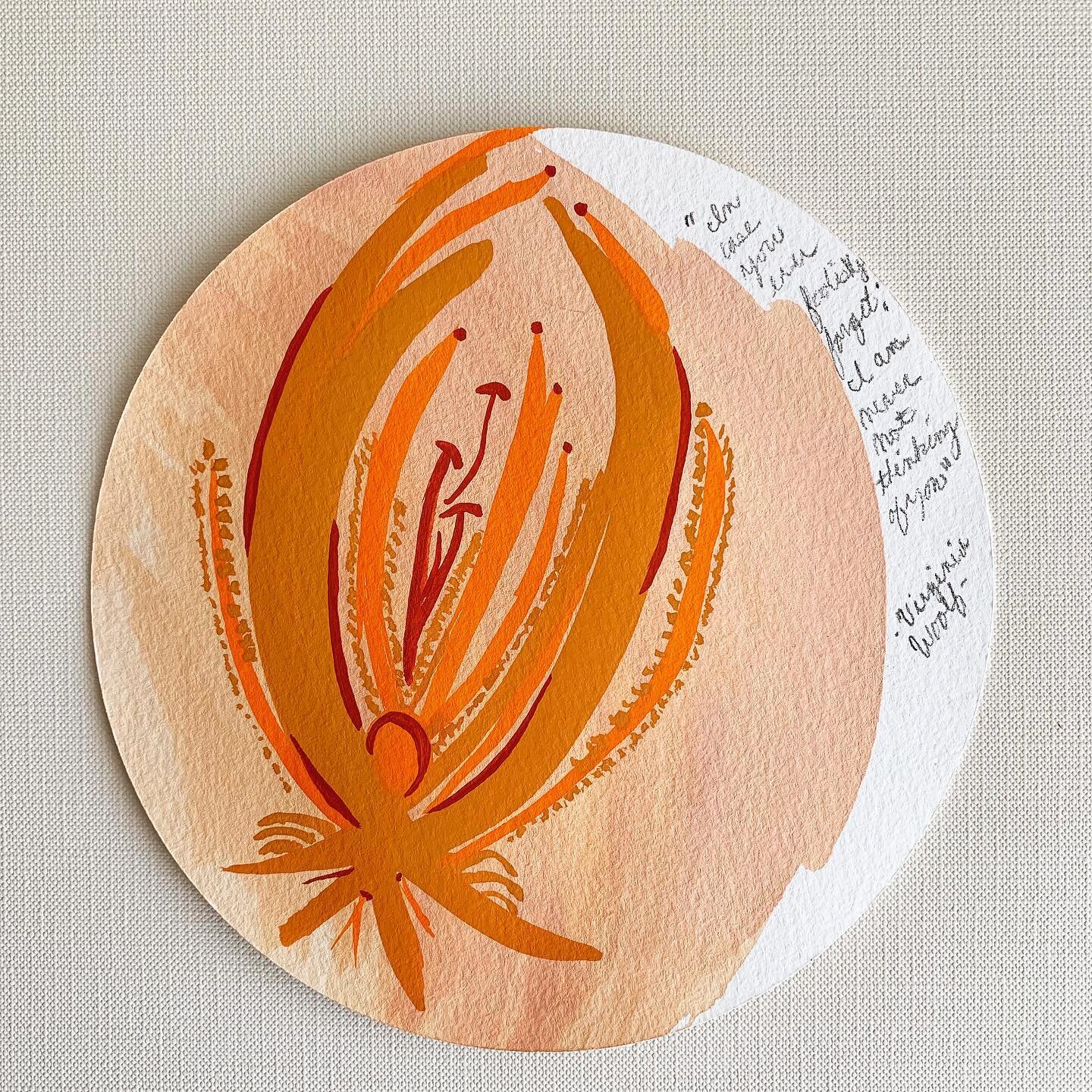 &ldquo;In case you ever foolishly forget: I am never not thinking of you&rdquo; Virginia Woolf 🧡🖤🧡🖤#valentines #virginiawoolf #gouachepainting