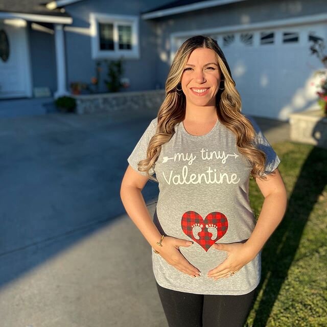 Happy Valentine&rsquo;s Day Baby Girl 💗We can&rsquo;t wait to meet you Ariela Jade! #4Months #AlmostHalfway