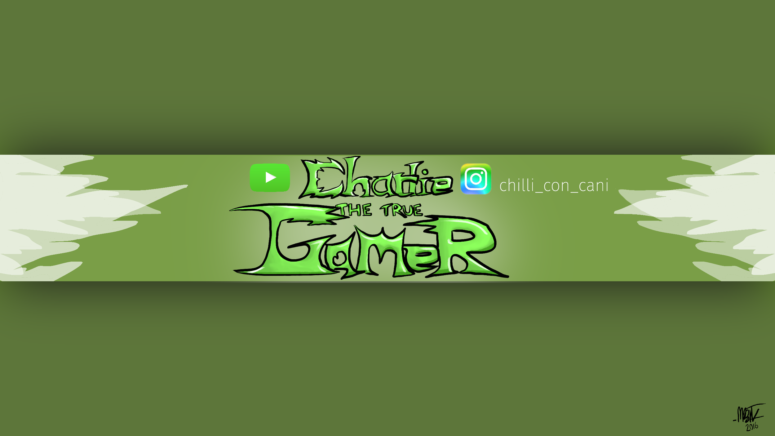 Charlie the True Gamer Banner art