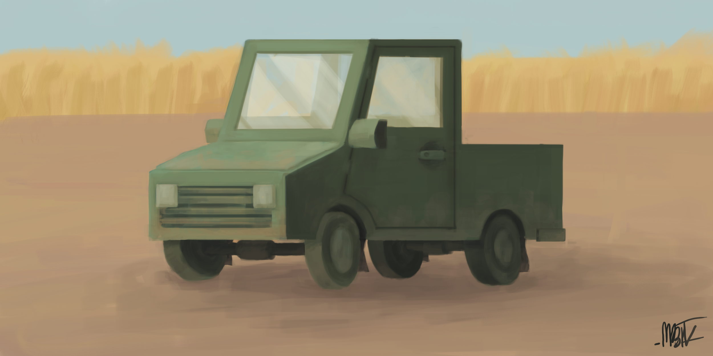 Turqoise pickup