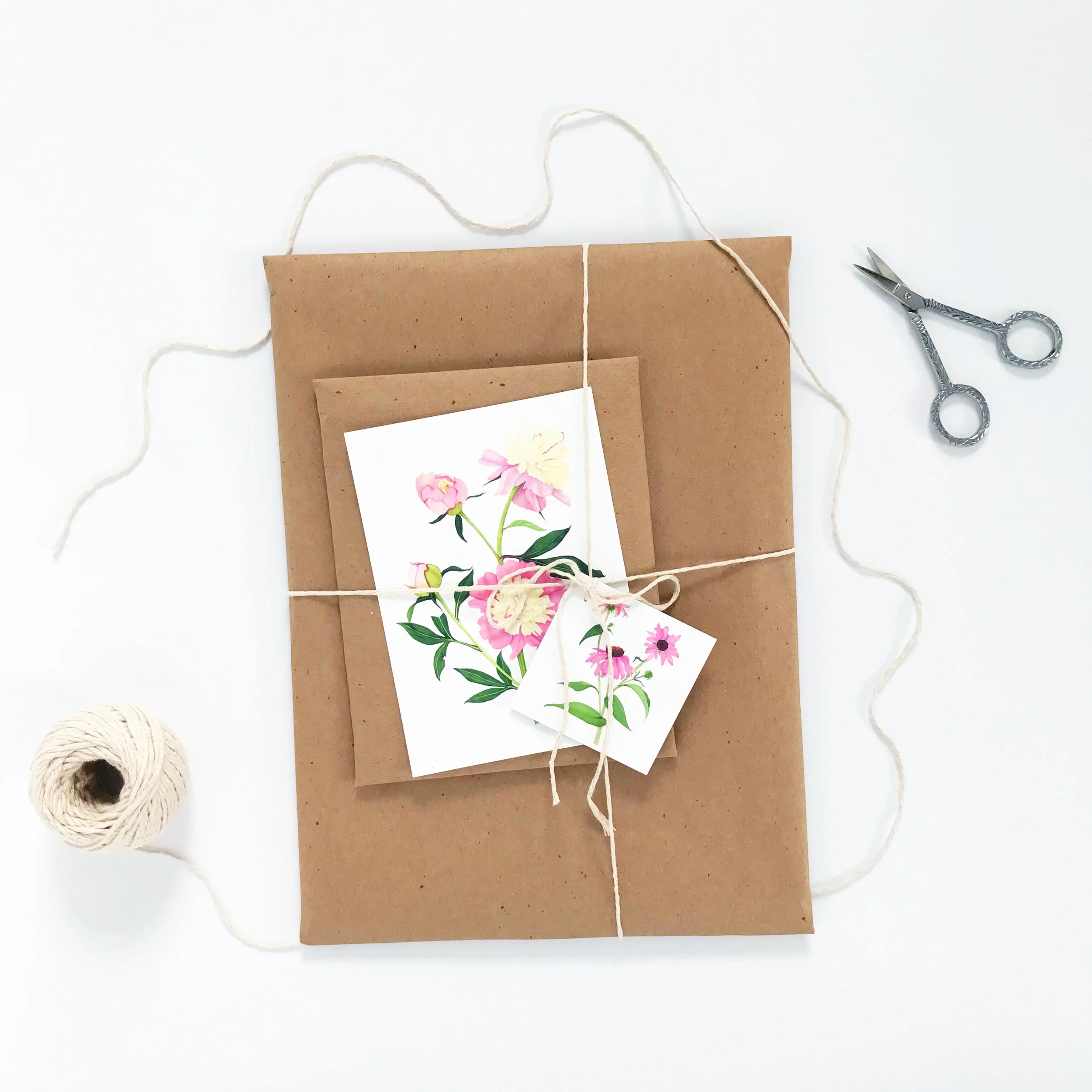 Every purchase from Anne Butera comes gift wrapped with a handwritten note on one of Anne's postcards