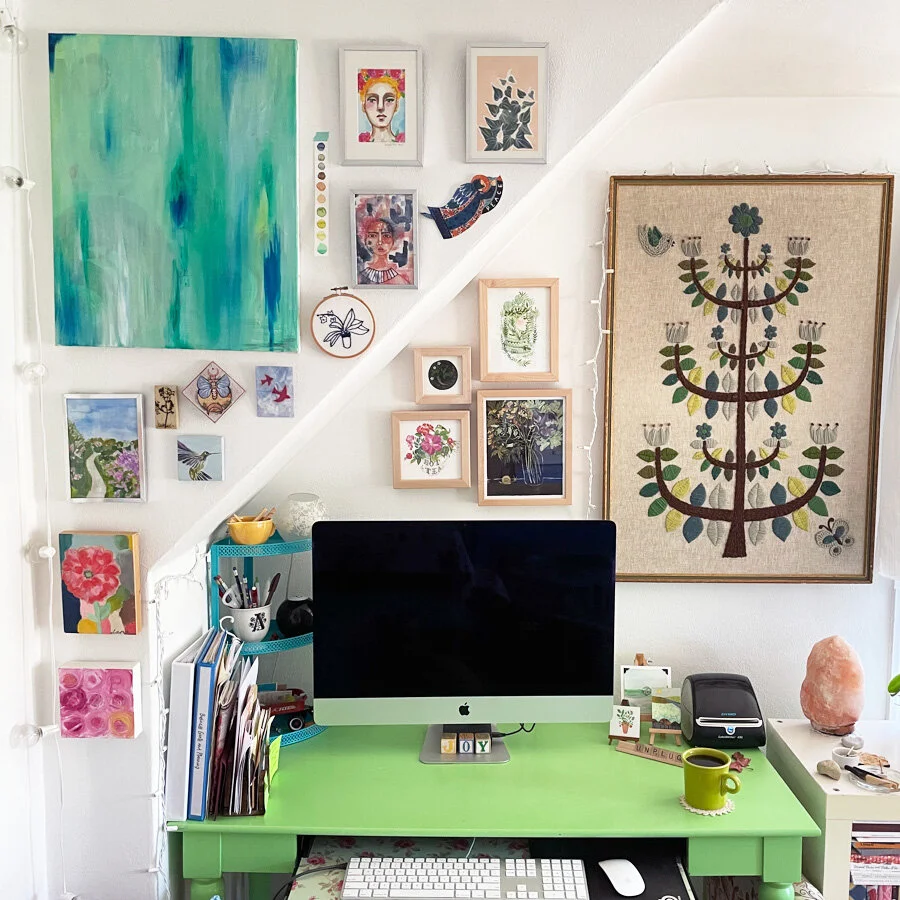Art by Other Artists in My Studio: a Partial Studio Tour