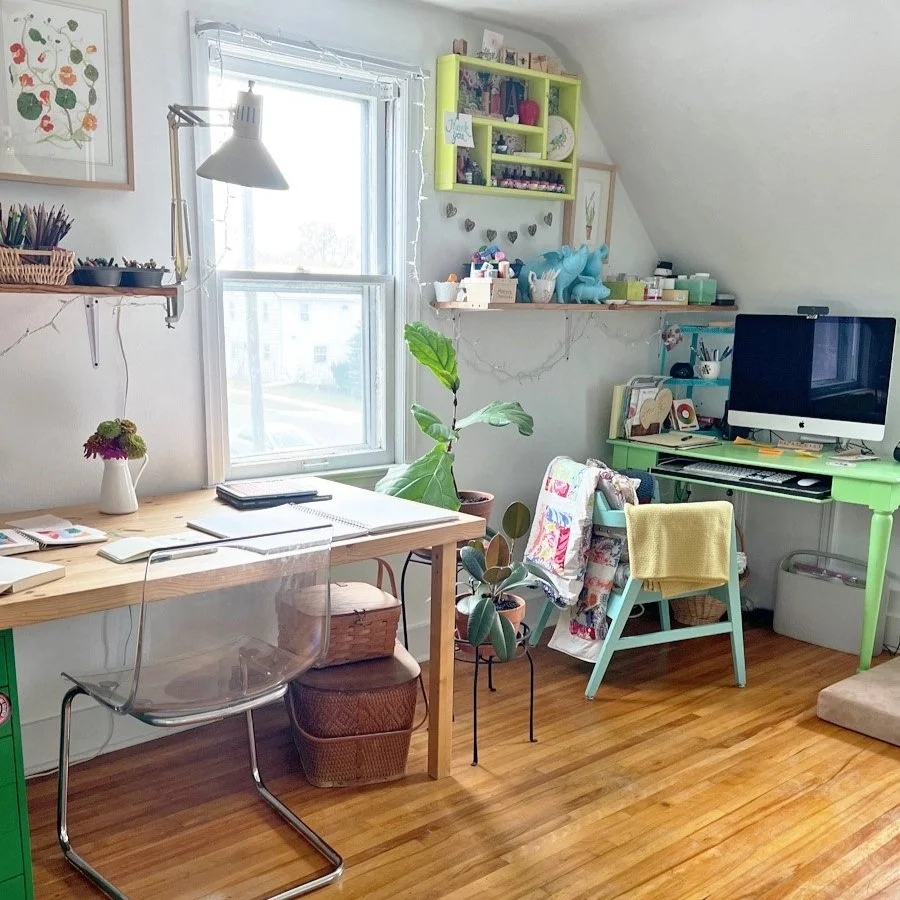 My Art Studio is Still Evolving but I'm Savoring Its Imperfection