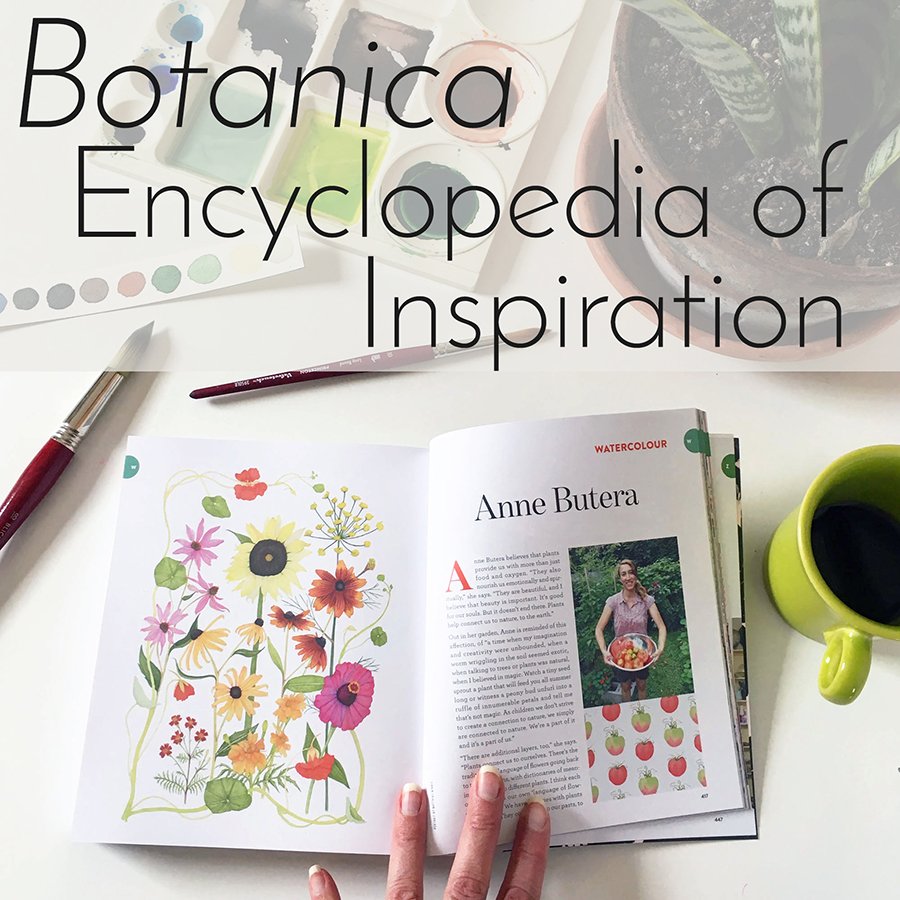 Artist Anne Butera was Profiled in the UPPERCASE Encyclopedia of Inspiration's Botanica Volume