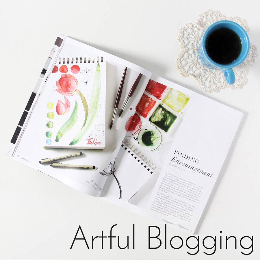 Anne Butera's Blog was featured in Artful Blogging Magazine