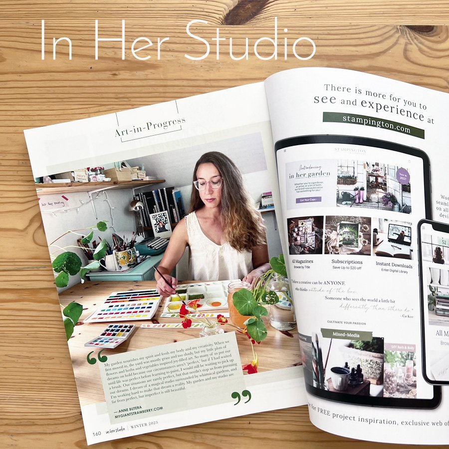 Anne Butera in In Her Studio Magazine