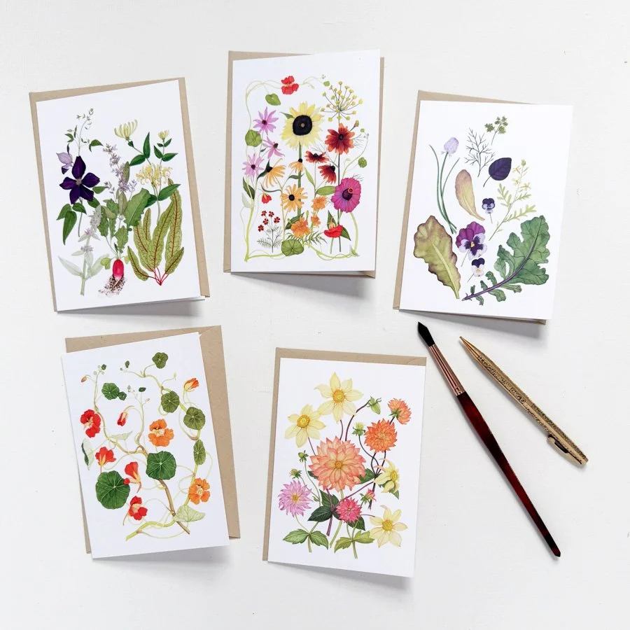 In the Kitchen Garden Notecards.jpg