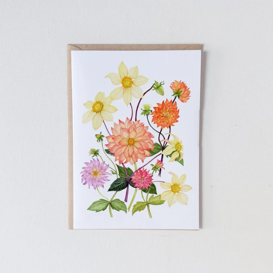 Warm Dahlias Notecard.jpg