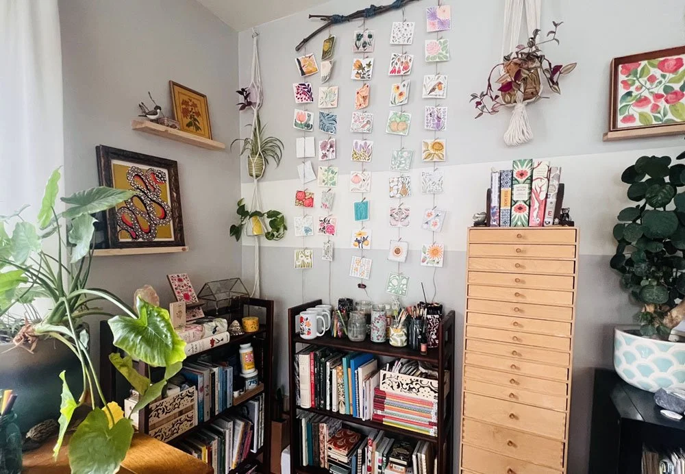 Artist Kim Koehler's studio is a colorful, inspiring place