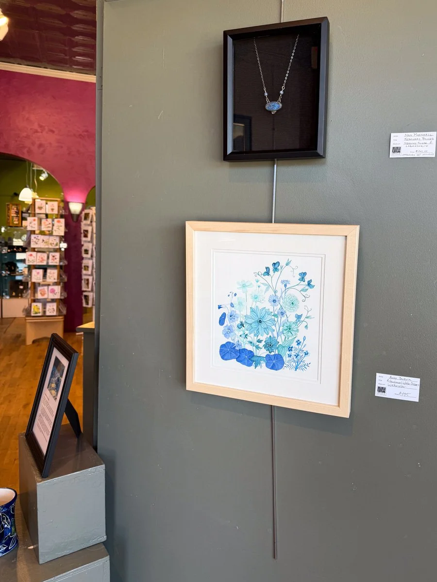 a show at VIVA Gallery in Viroqua Wisconsin includes Anne Butera’s beautiful piece: A Gardener Dreams in Winter