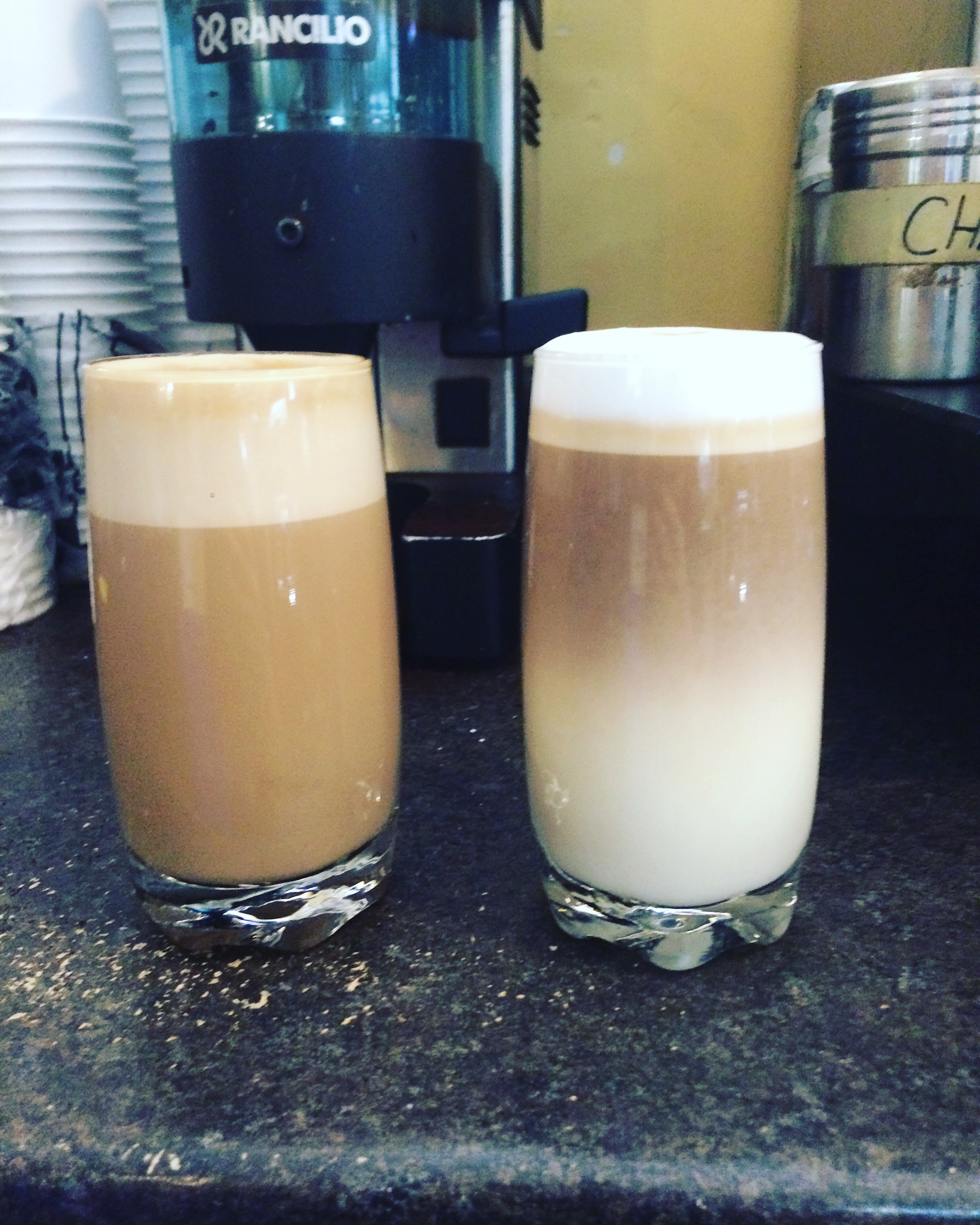 Latte, and Macchiato. 
