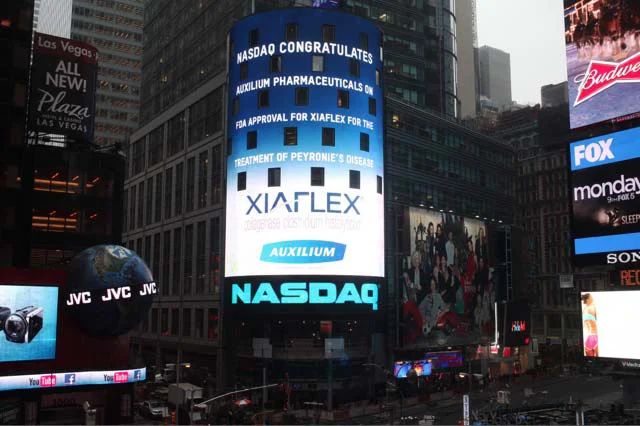 Xiaflex logo in times square.jpg