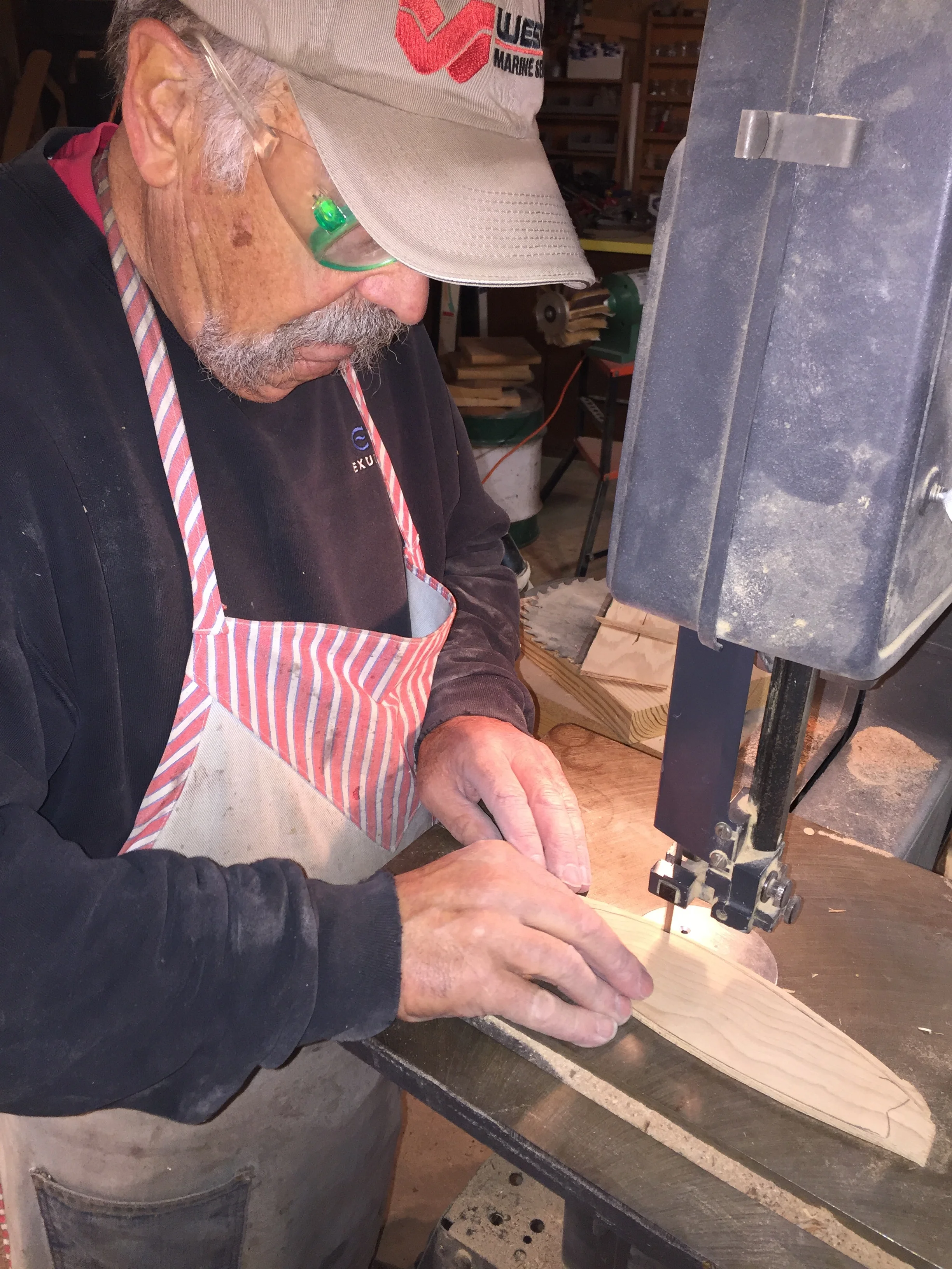 Dennis Working with Precision Saw