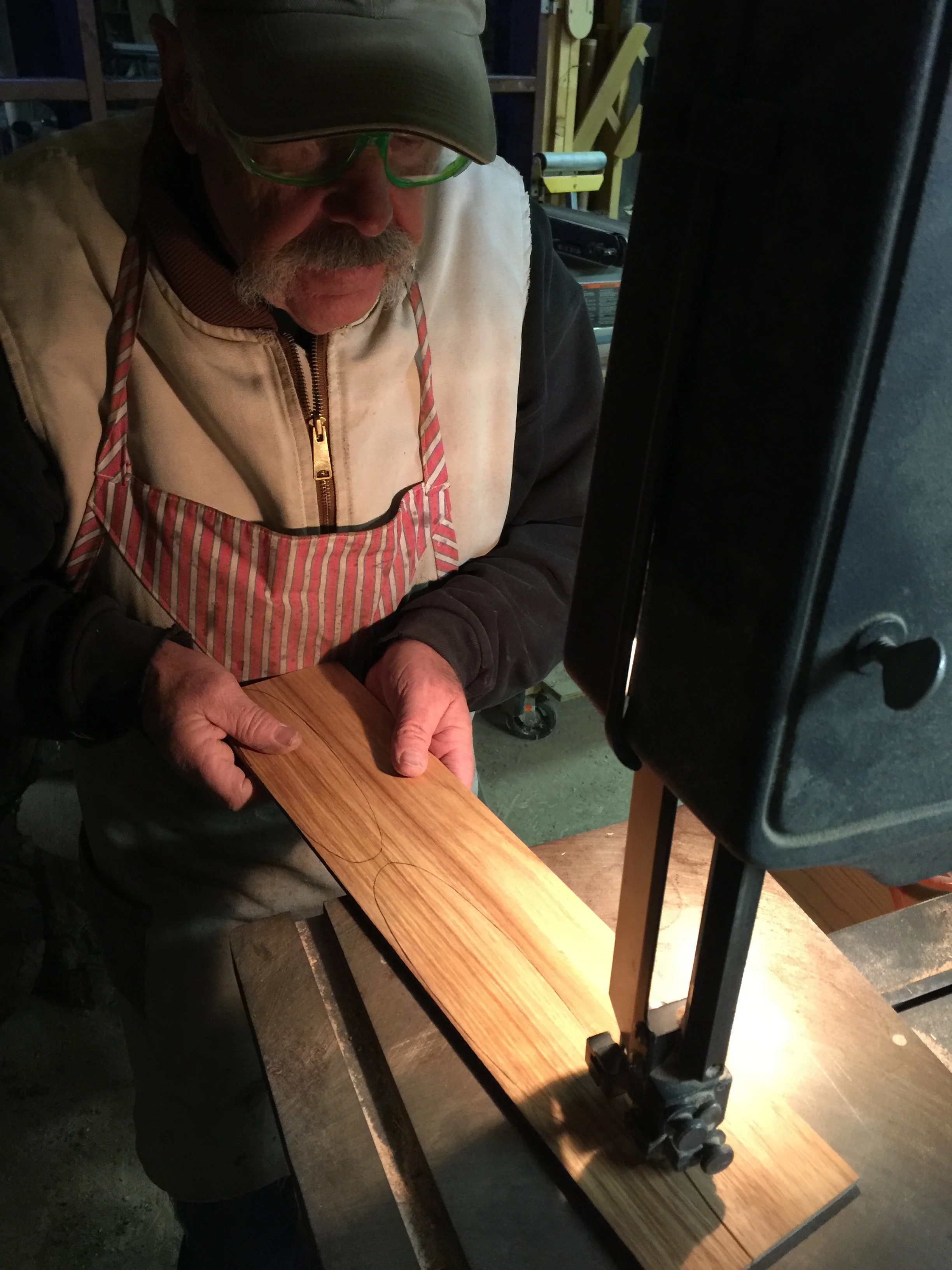 Dennis Working the Precision Saw