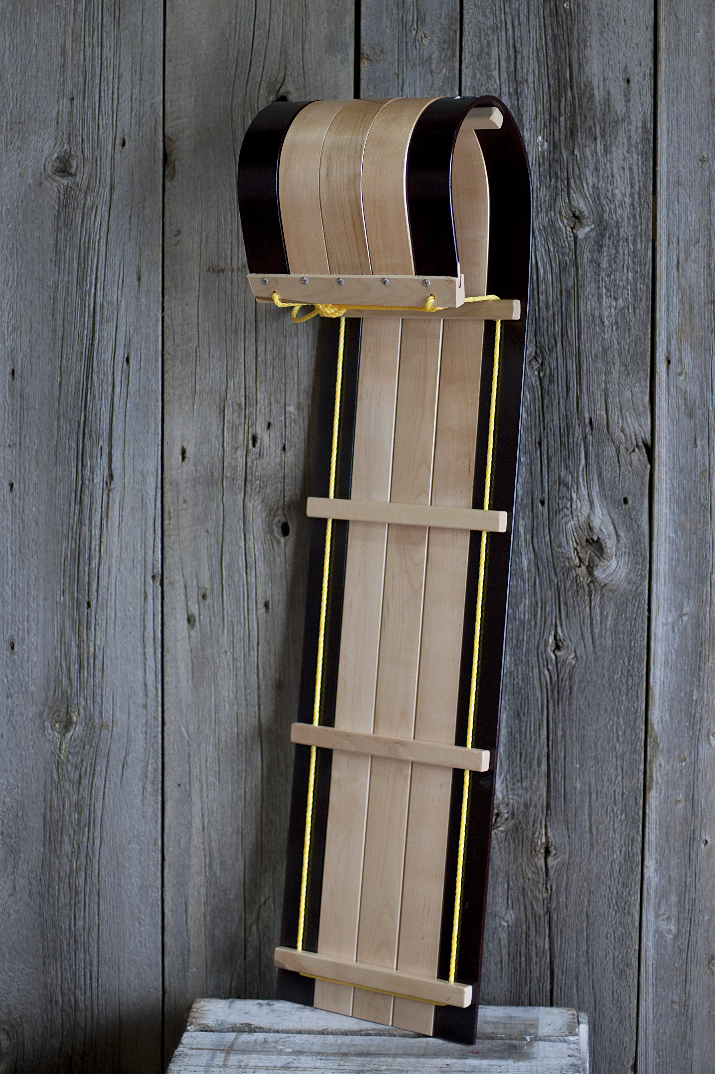 Details about   Wooden toboggan sled 