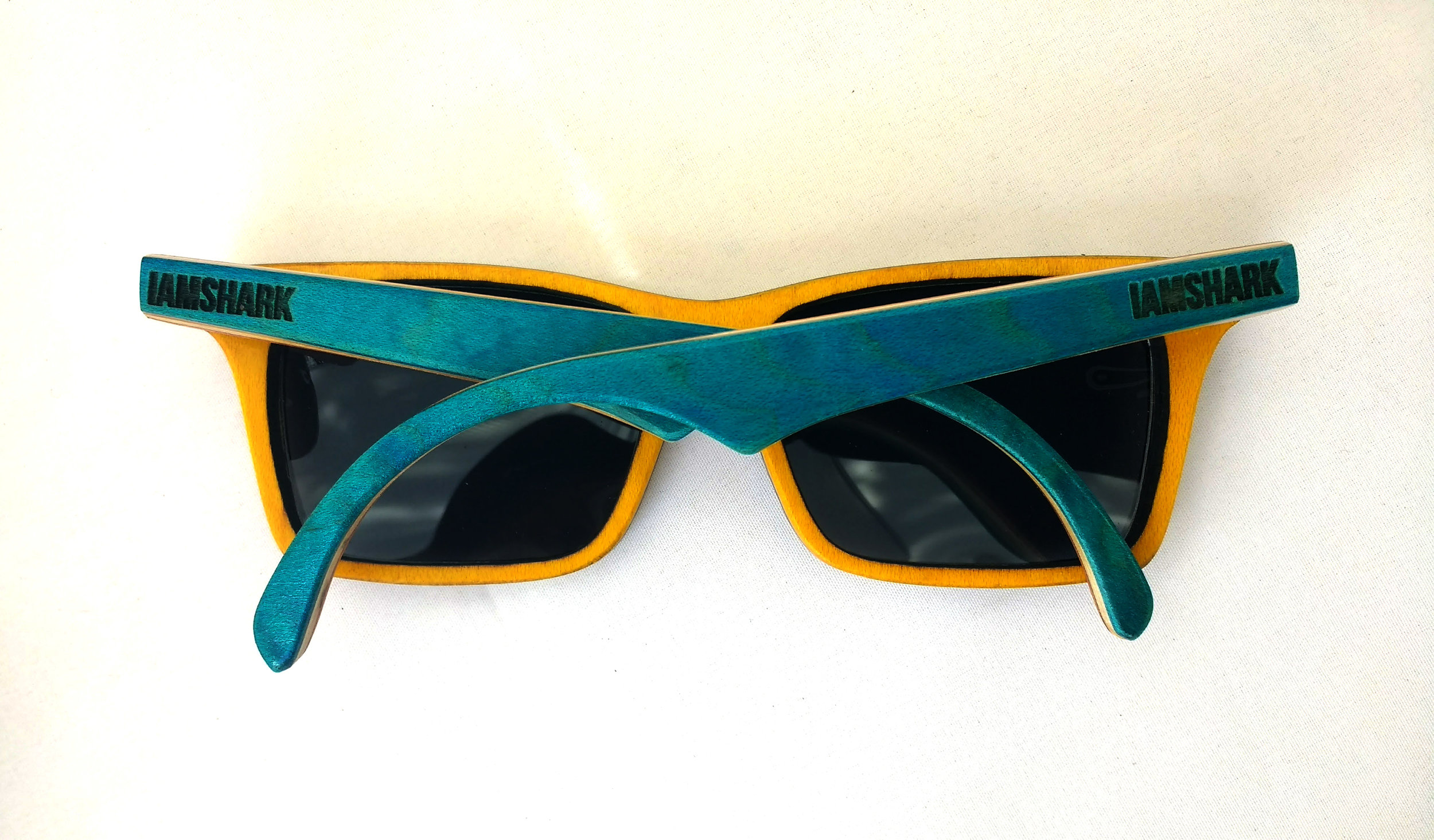 Blue and Yellow Acer SK8Glasses™ with logo