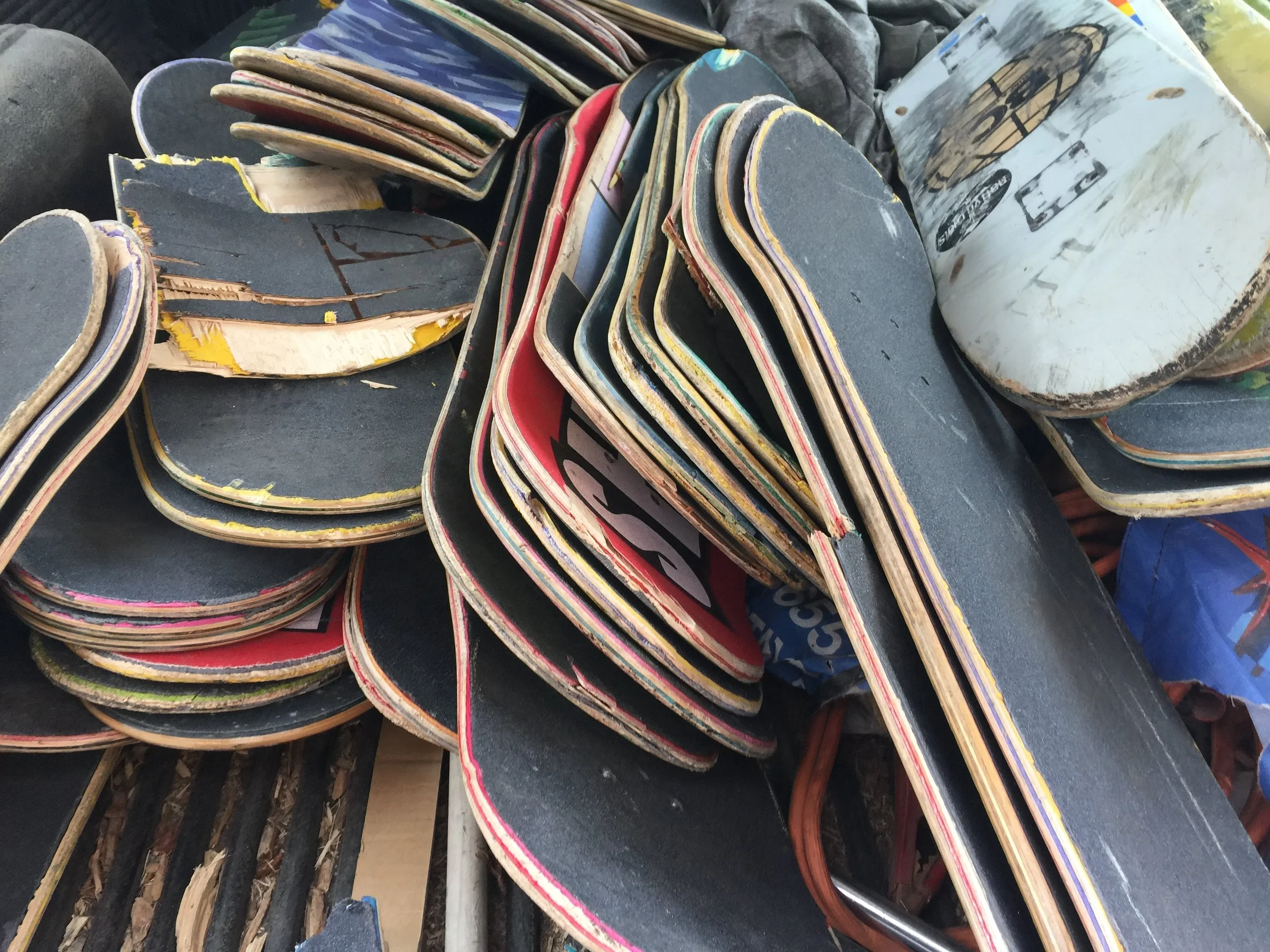 Pile of Skate Decks