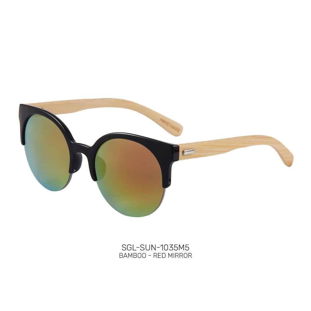 USA Handmade ECO friendly bamboo promo sunglasses