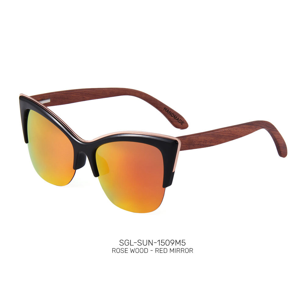 Recycled wooden promo sunglasses