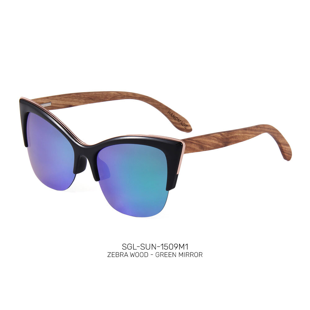 Recycled wooden promo sunglasses
