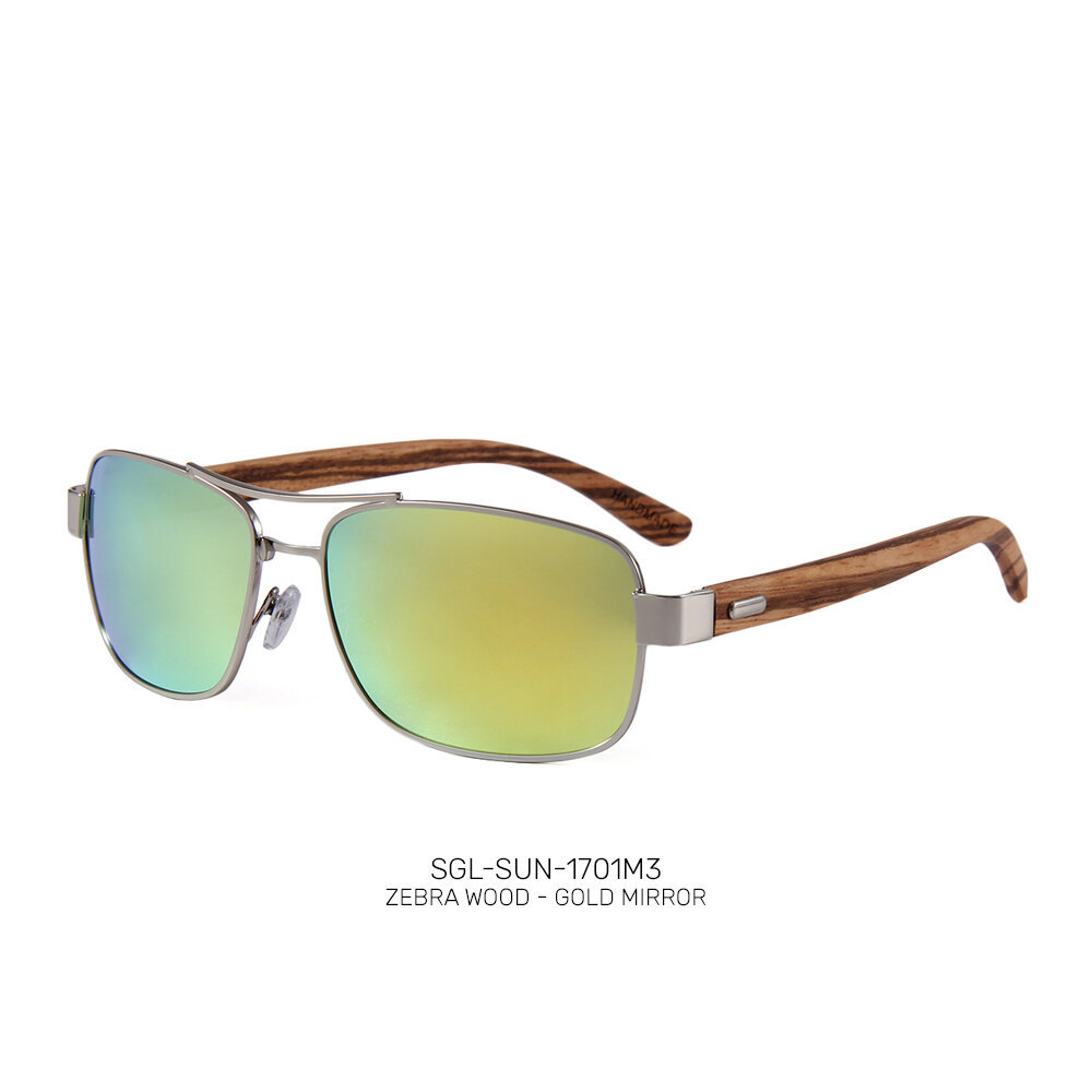 Recycled wooden promo sunglasses