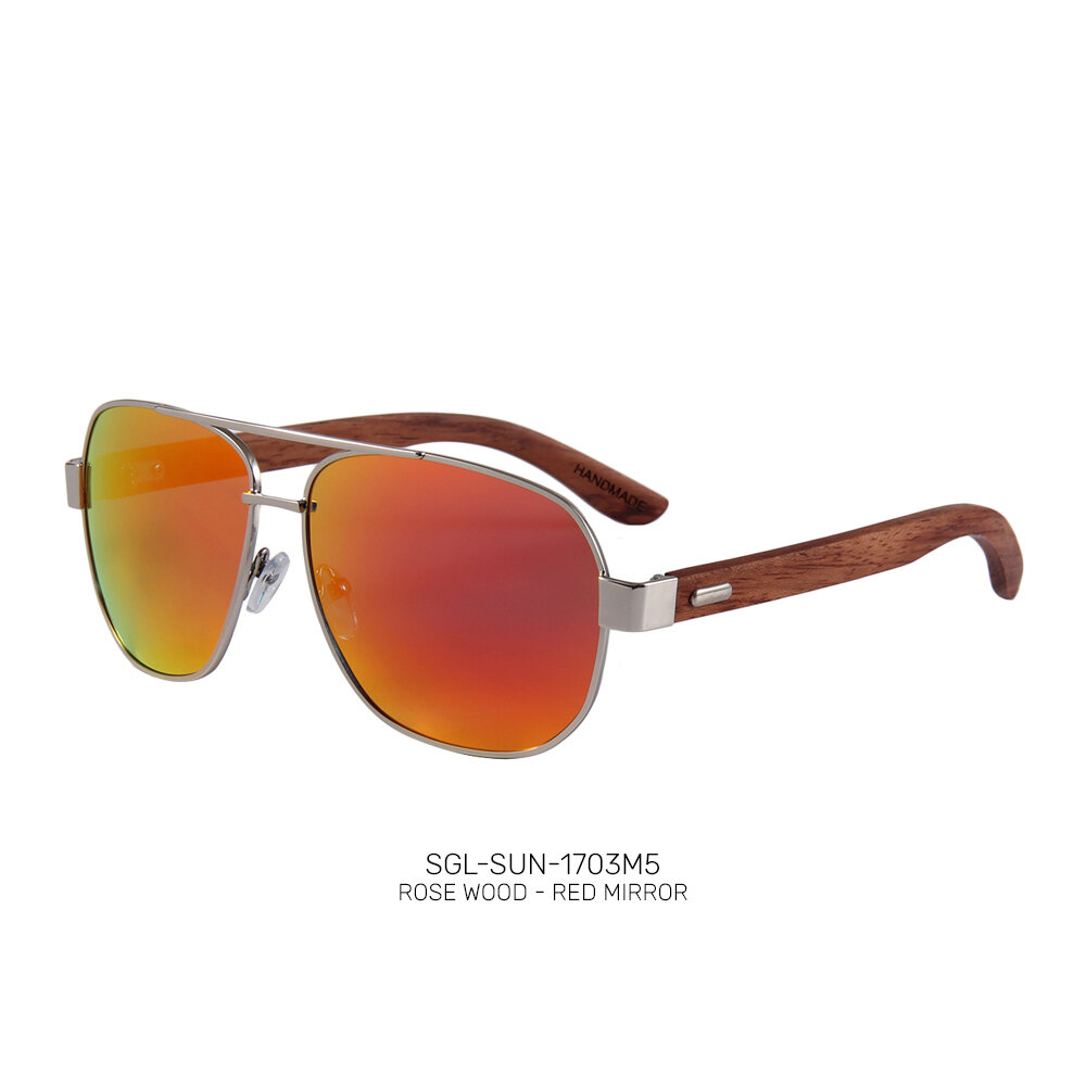 Recycled wooden promo sunglasses