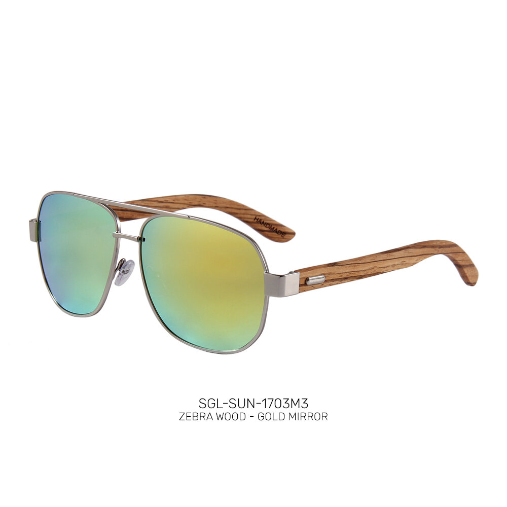 Recycled wooden promo sunglasses