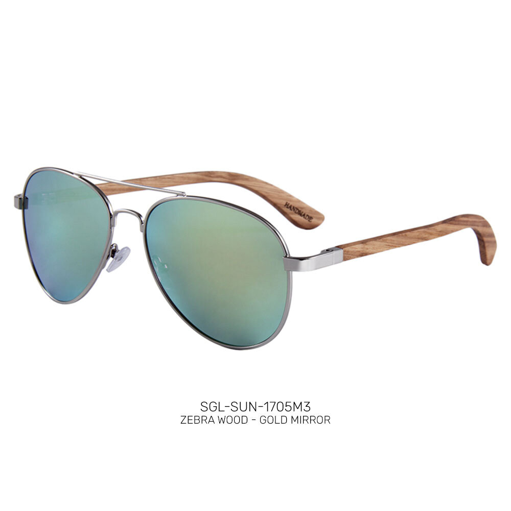 Recycled wooden promo sunglasses