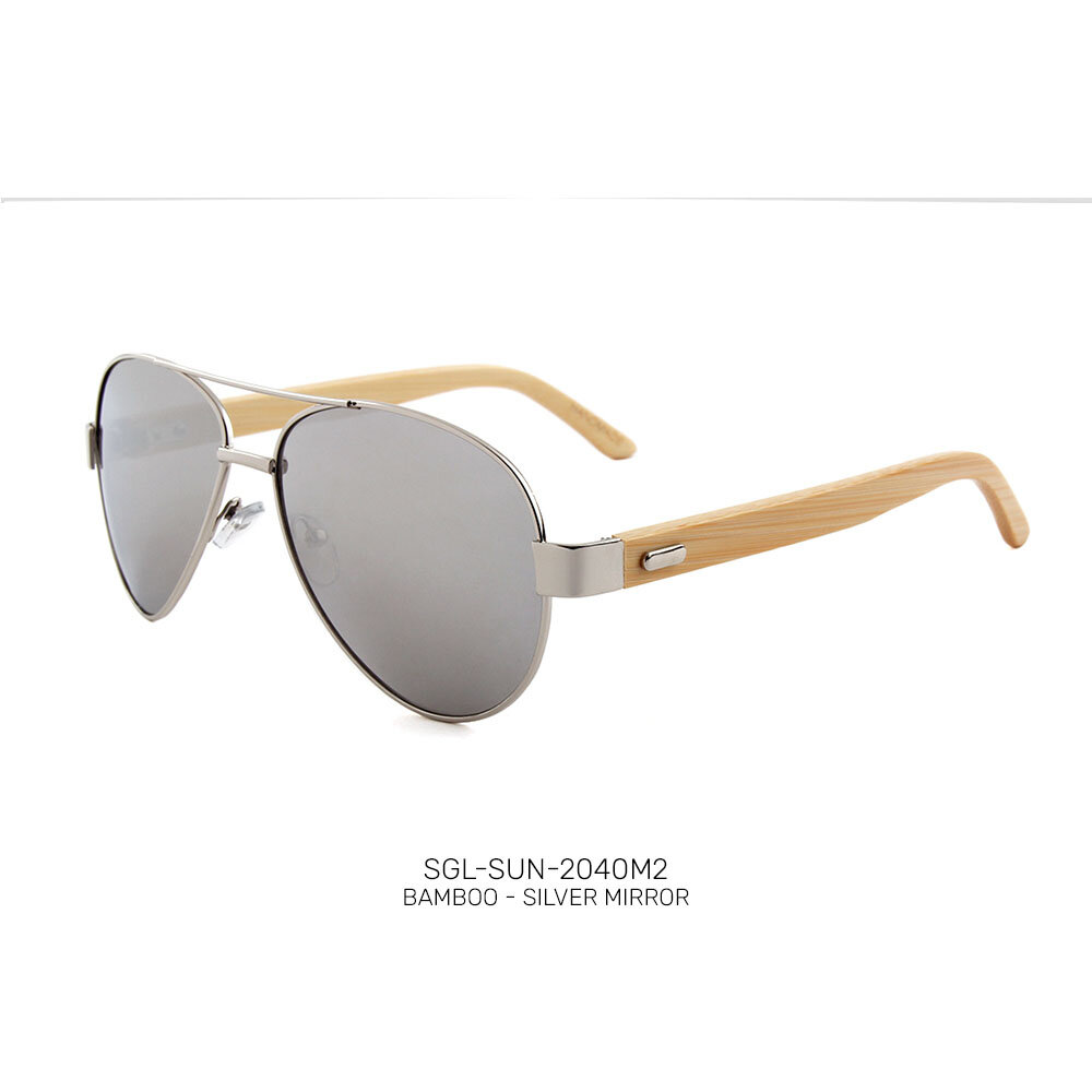 USA Handmade ECO friendly bamboo promo sunglasses