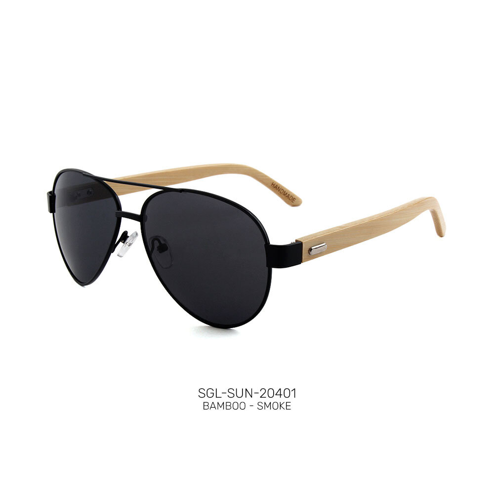 USA Handmade ECO friendly bamboo promo sunglasses