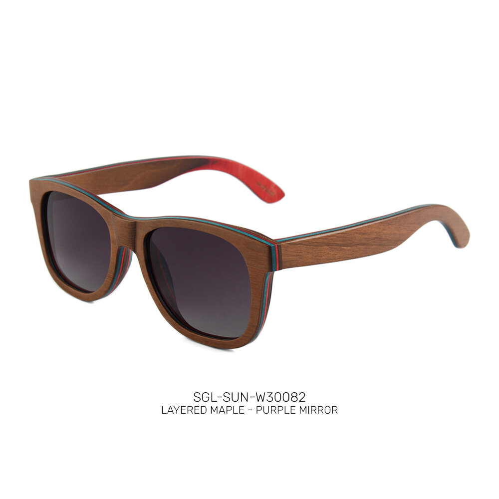 Private label wooden promo sunglasses