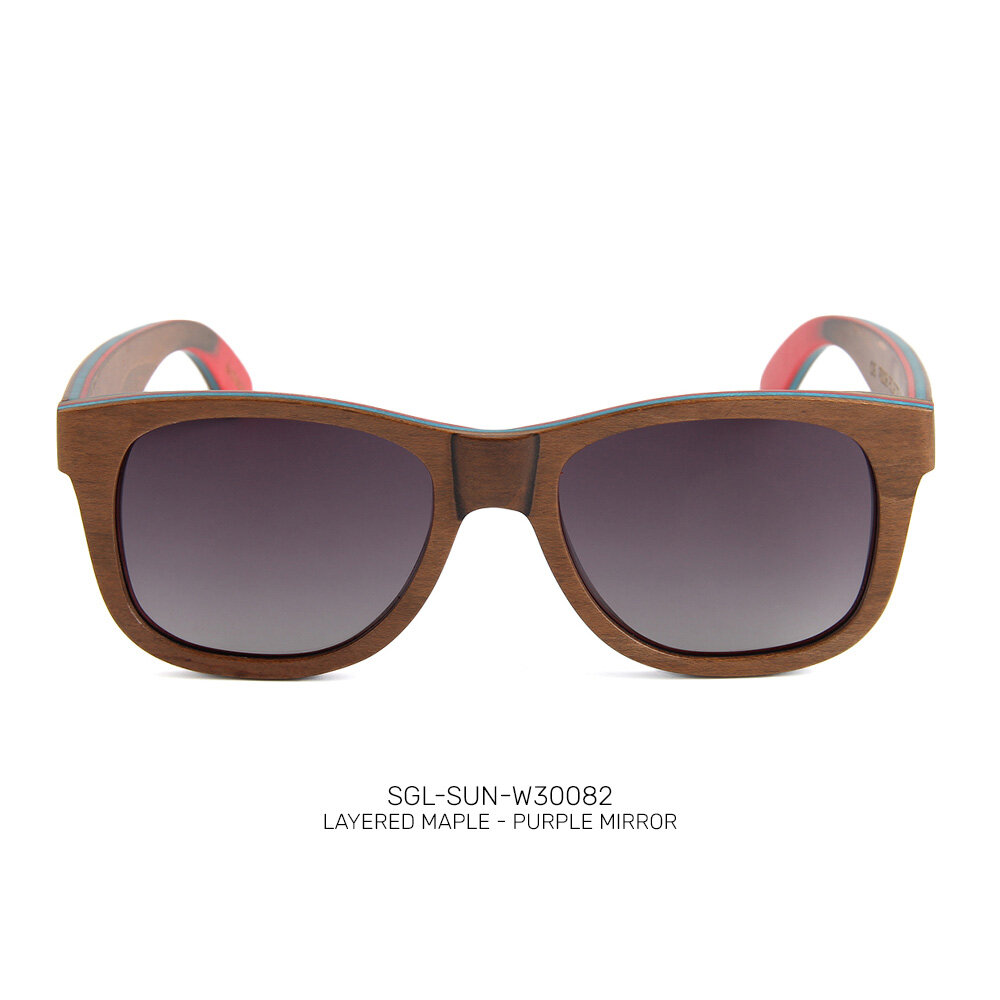 Private label wooden promo sunglasses