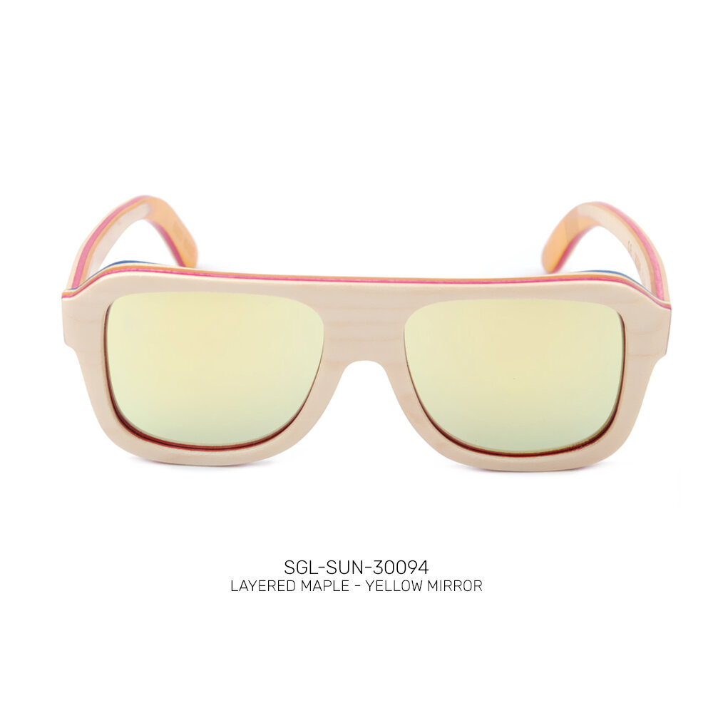 Private label wooden promo sunglasses