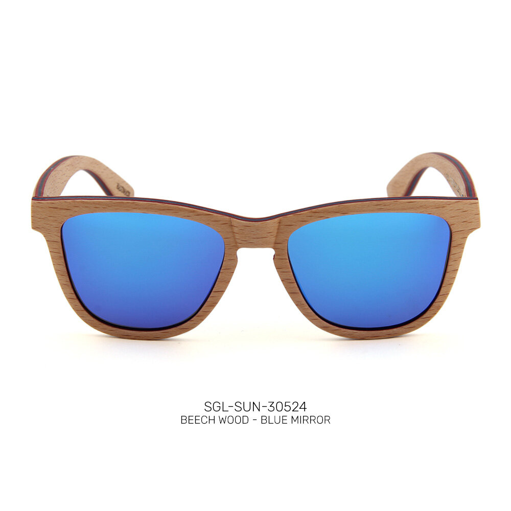 Private label wooden promo sunglasses